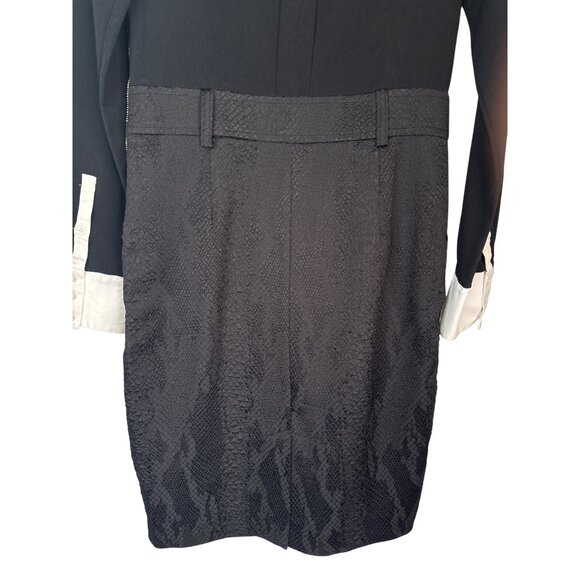 2/$30 Altuzarra Size 4 Black & White Long-Sleeve Dress - Picture 7 of 16